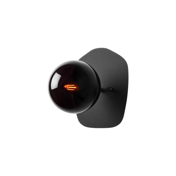 Opviq Well - 11675 Lámpara de pared negra con tapa de cristal Opviq Well - 11675 Lámpara de pared negra con tapa de cristal